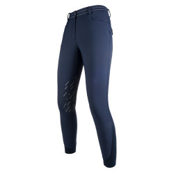 Pantaloni softshell Elegance Style con rinforzi in silicone HKM Blu scuro Pantaloni softshell Elegance Style con rinforzi in silicone HKM Blu scuro