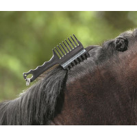 Pettine con aiuto per intrecciare HKM Nero Pettine con aiuto per intrecciare HKM Nero