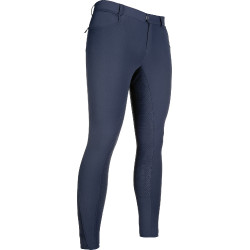 Pantaloni da uomo HKM Sportive full seat in silicone Blu scuro Pantaloni da uomo HKM Sportive full seat in silicone Blu scuro