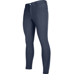 Pantaloni da uomo HKM Sportive full seat in silicone Blu scuro Pantaloni da uomo HKM Sportive full seat in silicone Blu scuro