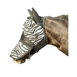 Maschera anti-mosche HKM Zebra protezione narici Maschera anti-mosche HKM Zebra protezione narici