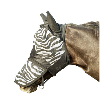 Maschera anti-mosche HKM Zebra protezione narici Maschera anti-mosche HKM Zebra protezione narici