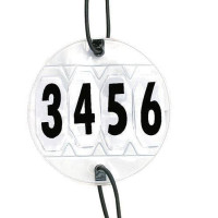 Porta numero da concorso HKM per paio regolabile Bianco Porta numero da concorso HKM per paio regolabile Bianco