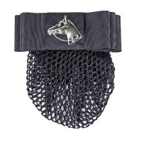 Fermaglio con retina HKM Nero