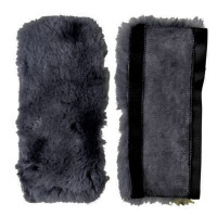 Copri capezza HKM in montone Marrone scuro Copri capezza HKM in montone Marrone scuro