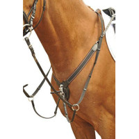 Pettorale con elastico largo HKM Marrone