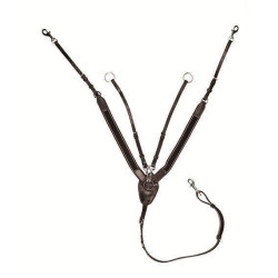 Pettorale con elastico largo HKM Nero