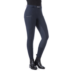 Pantaloni Monaco con fondo interamente in silicone HKM Blu scuro