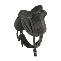 Sella shetland senza arcione HKM Nero / nero