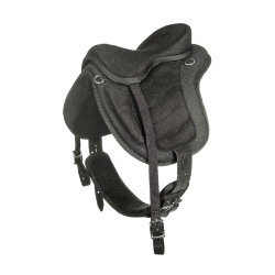 Sella shetland senza arcione HKM Nero / nero Sella shetland senza arcione HKM Nero / nero