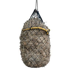 Rete per fieno a riempimento facile HKM Nero