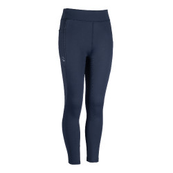 Leggings Alice Kids con fondello integrale in silicone HKM Blu scuro