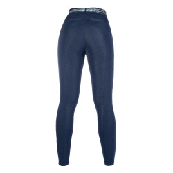 Leggings Pull on con fondo interamente in silicone HKM Blu scuro Leggings Pull on con fondo interamente in silicone HKM Blu scuro