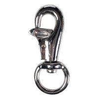 Moschettone HKM a molla con bullone Argentato Argento