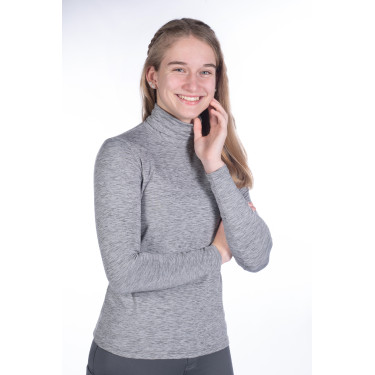 Maglietta a maniche lunghe con collo alto Ruby HKM Grigio
