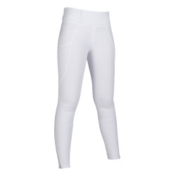 Leggings HKM Lisa con grip in silicone su tutta la seduta Bianco