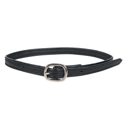 Cinghietti per speroni in cuoio HKM Soft a coppia Nero