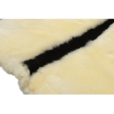 Ammortizzatore in vero montone Stile HKM Naturale Marrone