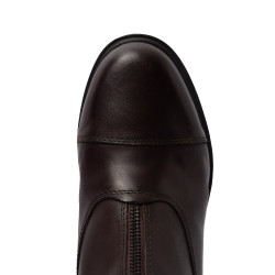 Stivali in pelle rosa con cerniera frontale Horze Marrone scuro