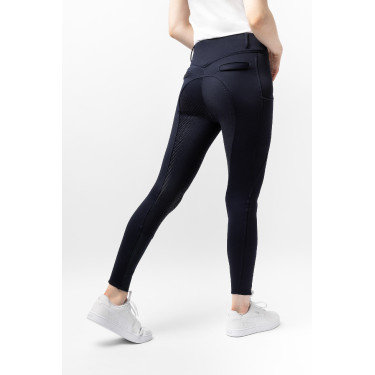 Pantaloni termici da donna Mira con fondo integrale Horze Blu marino scuro