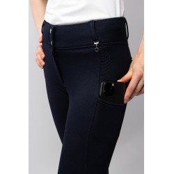 Pantaloni termici da donna Mira con fondo integrale Horze Blu marino scuro