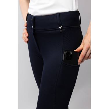 Pantaloni termici da donna Mira con fondo integrale Horze Blu marino scuro