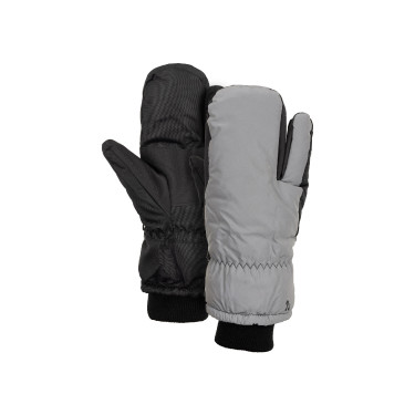 Moffole a 3 dita riflettenti Horze Argento riflettente