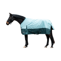 Coperta da esterno HKM Chester 600D 100g Turchese / verde Blu Coperta da esterno HKM Chester 600D 100g Turchese / verde Blu