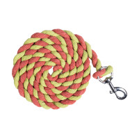 Lunga HKM in cotone con moschettone Verde mela / corallo neon Rosa