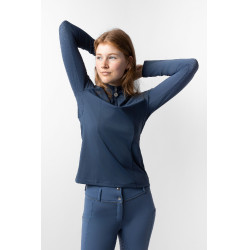 Camicia da allenamento Horze Eloise Indaco vintage Blu marino