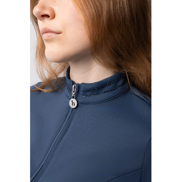 Camicia da allenamento Horze Eloise Indaco vintage Blu marino