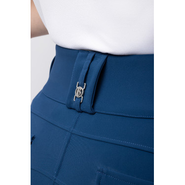 Pantaloni da equitazione da donna B Vertigo termici con grip integrale Enya Titano marino Blu marino