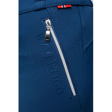 Pantaloni da equitazione da donna B Vertigo termici con grip integrale Enya Titano marino Blu marino