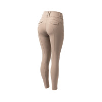 Pantaloni da equitazione da donna B Vertigo termici con grip integrale Enya Marrone fango