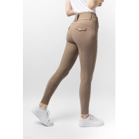 Pantaloni da equitazione da donna B Vertigo termici con grip integrale Enya Marrone fango Beige Pantaloni da equitazione da donna B Vertigo termici con grip integrale Enya Marrone fango Beige