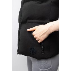 Gilet imbottito senza maniche Horze Oona Caviale nero