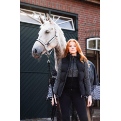 Gilet imbottito senza maniche Horze Oona Caviale nero