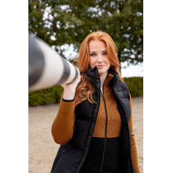 Gilet imbottito senza maniche Horze Oona Caviale nero