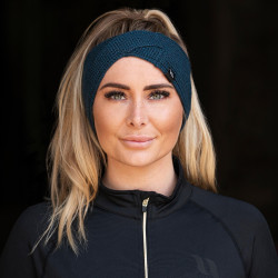 Fascia Back on Track Nora in lana intrecciata Blu petrolio