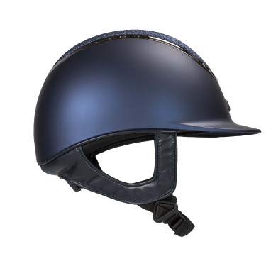 Casco EQ3 Pardus Smooth Top con rotella Back on Track Blu glitterato