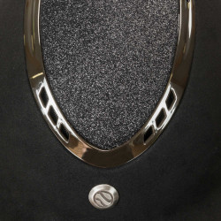 Casco EQ3 Pardus Microfibra con rotella Back on Track Nero glitterato