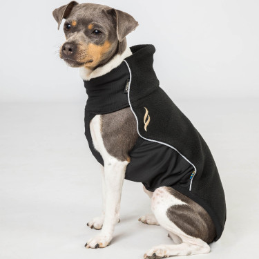 Coperta Back on Track per cane pullover in pile Eddie Nero Coperta Back on Track per cane pullover in pile Eddie Nero