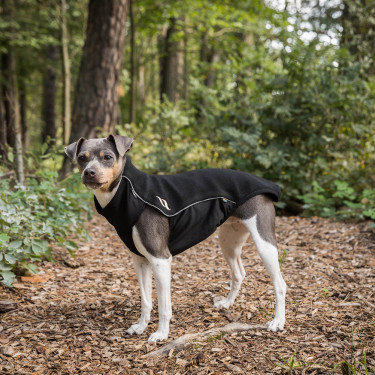 Coperta Back on Track per cane pullover in pile Eddie Nero Coperta Back on Track per cane pullover in pile Eddie Nero