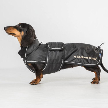 Cappotto lungo per cane Back on Track Buddy Nero Cappotto lungo per cane Back on Track Buddy Nero