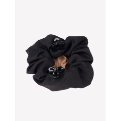 Chouchou LeMieux con retino per capelli Crystal Nero / biondo