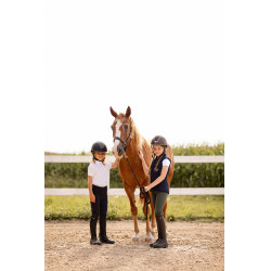 Polo da concorso a maniche corte con volant Christel per bambini Horze Polo da concorso a maniche corte con volant Christel per bambini Horze