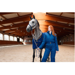 Coperta asciugante in pile Delémont Horze Blu artico