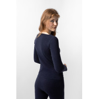Maglia termica intima Horze Tess Blu polare Blu marino