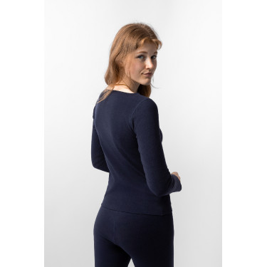 Maglia termica intima Horze Tess Blu polare Blu marino