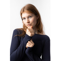 Maglia termica intima Horze Tess Blu polare Blu marino